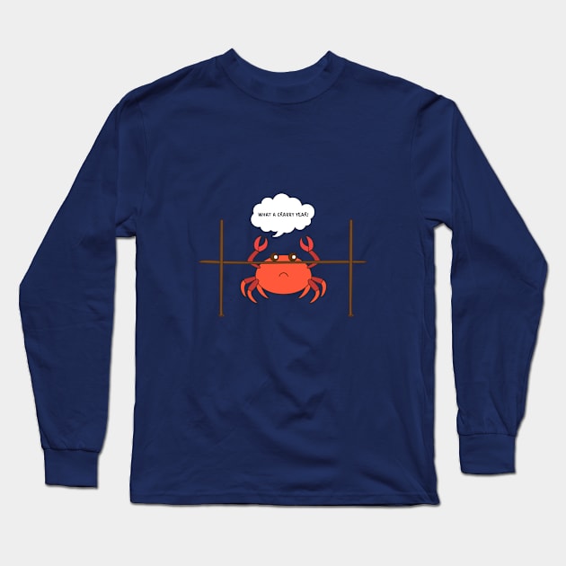 Crabby Limbo Dance Long Sleeve T-Shirt by chyneyee